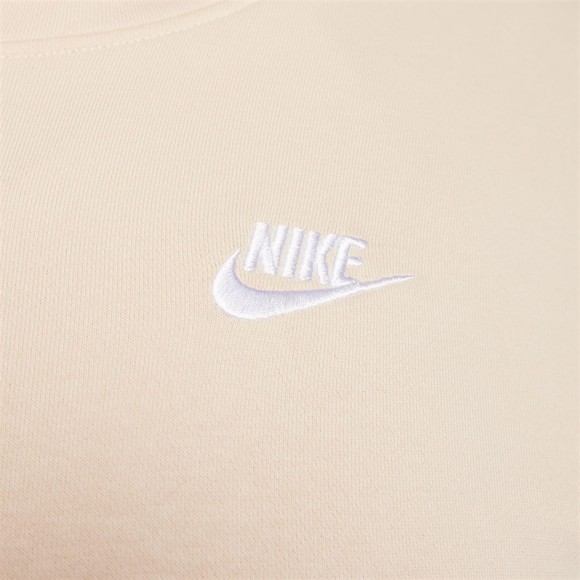 Nike Sportswear Club Fleece Hoodie Sanddrift/White, Women's Plus Size 3X - Picture 7 of 12